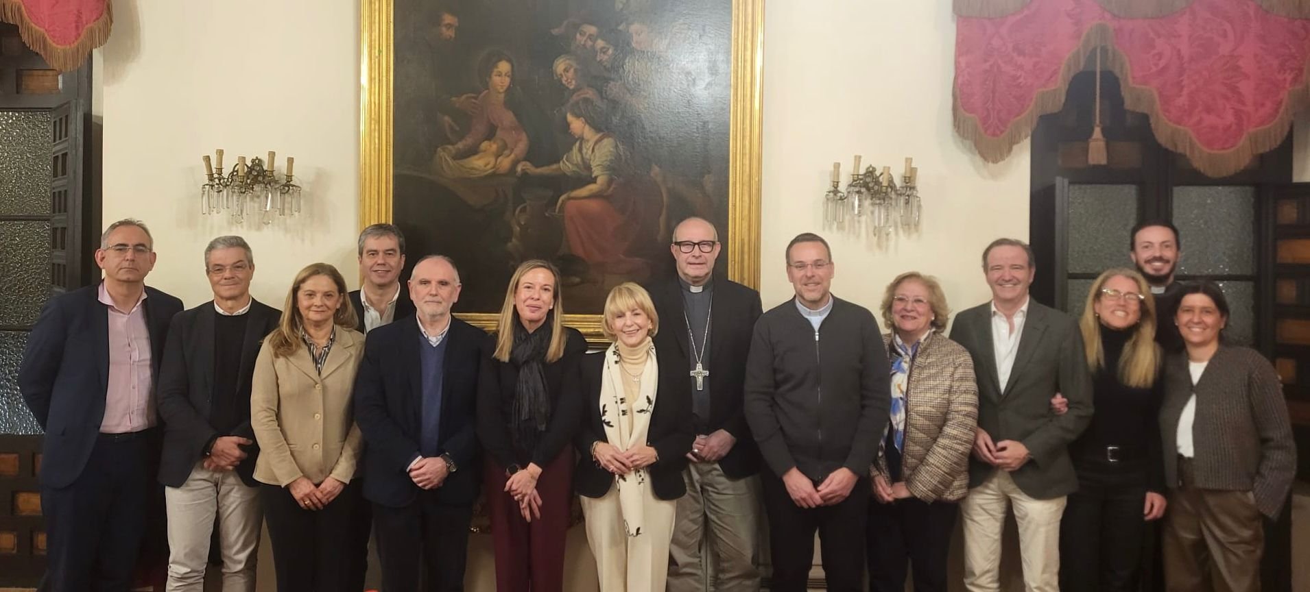 El obispo de Málaga refuerza la Fundación Victoria y el equipo de la Casa Diocesana