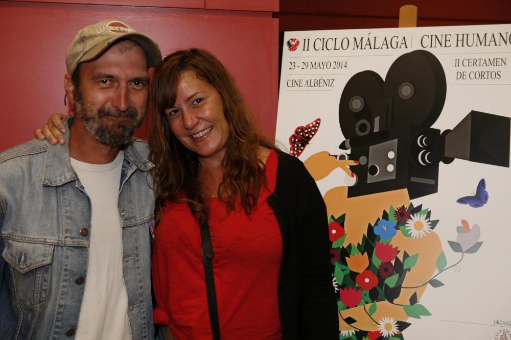 Ignacio Nacho junto a la actriz Natalia Roig