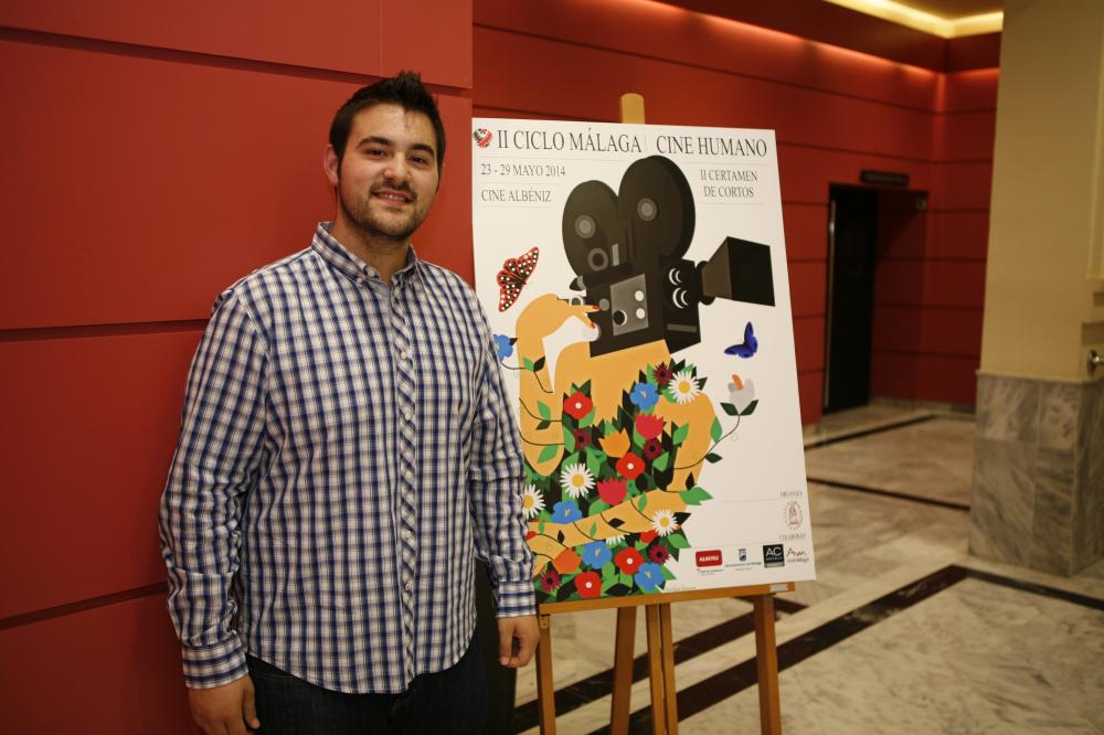 Christian Ramírez, autor del cartel del II Ciclo de Cine Humano