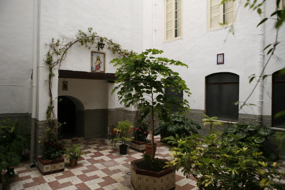 Detalle de uno de los patios del monasterio