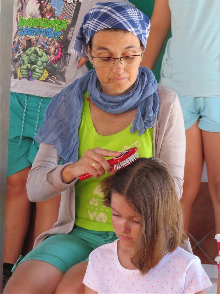 Los responsables, siempre pendientes de los niños