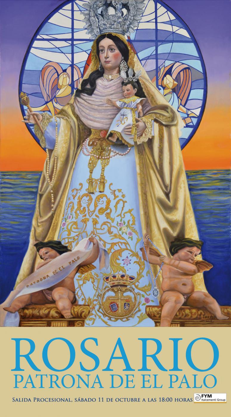 Cartel anunciador de la salida procesional, de José Torres