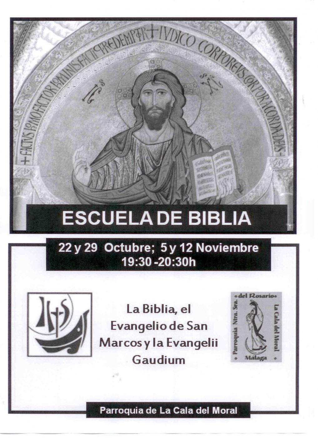 La Escuela de Biblia se celebra en octubre y noviembre