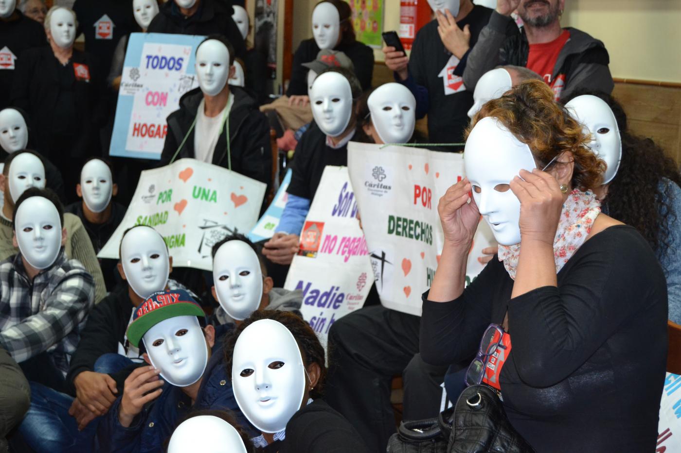 Un flashmob para reivindicar el derecho al hogar