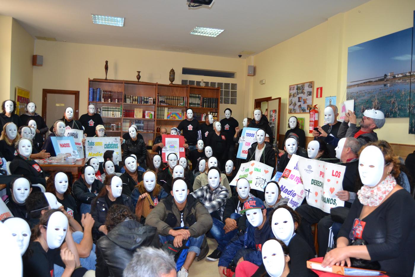 Un flashmob para reivindicar el derecho al hogar