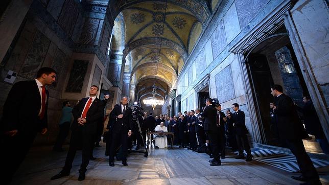 El Papa en Santa Sofía 