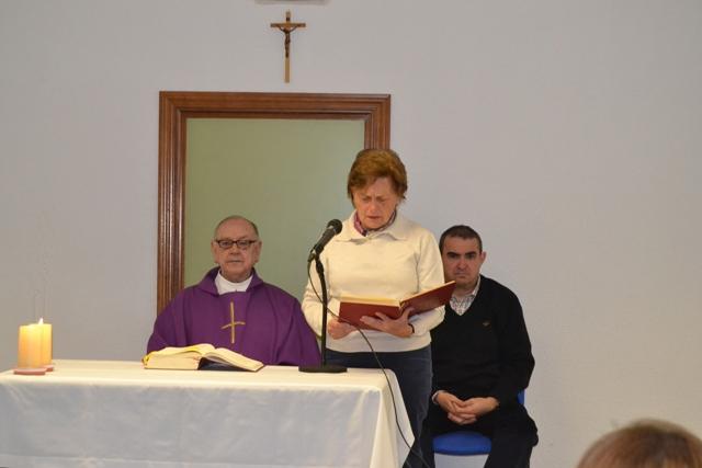 Mª Victoria García Guerrero-Strachan, en el transcurso de la Eucaristía 