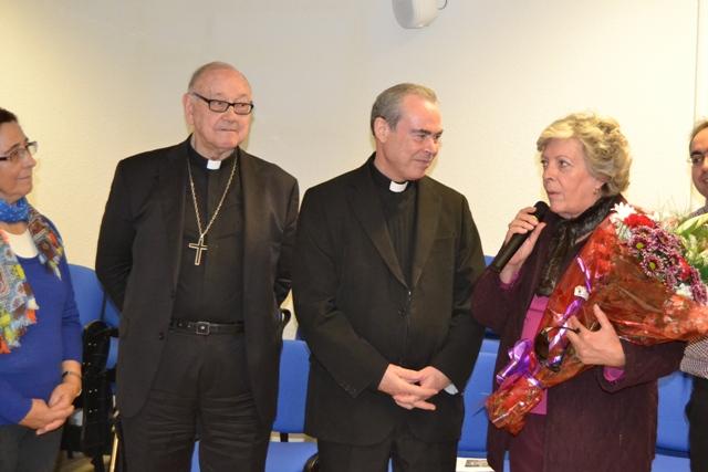 Momento del homenaje a Miguel Ángel Sánchez Doblas