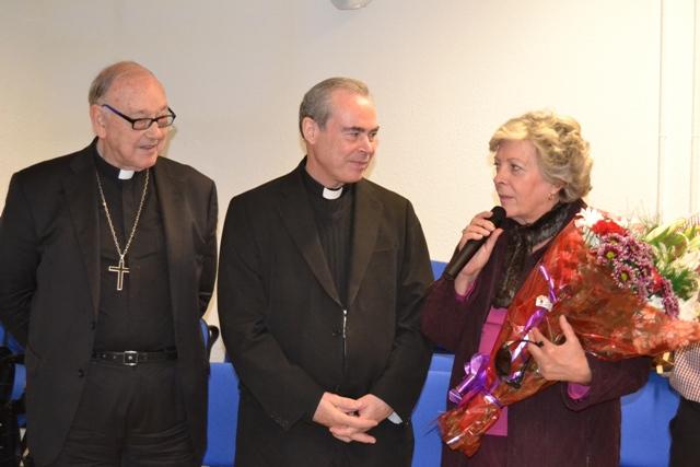 Momento del homenaje a Miguel Ángel Sánchez Doblas