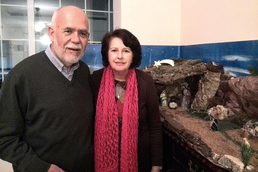 Fuencisla Castilla y su esposo