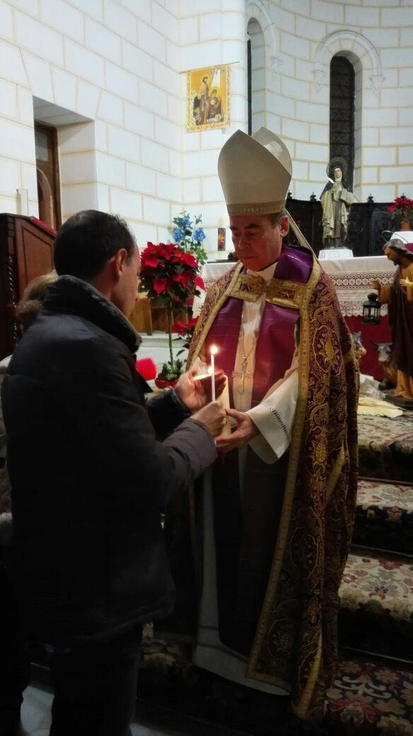 La luz de la Paz de Belén en su llegada a Melilla