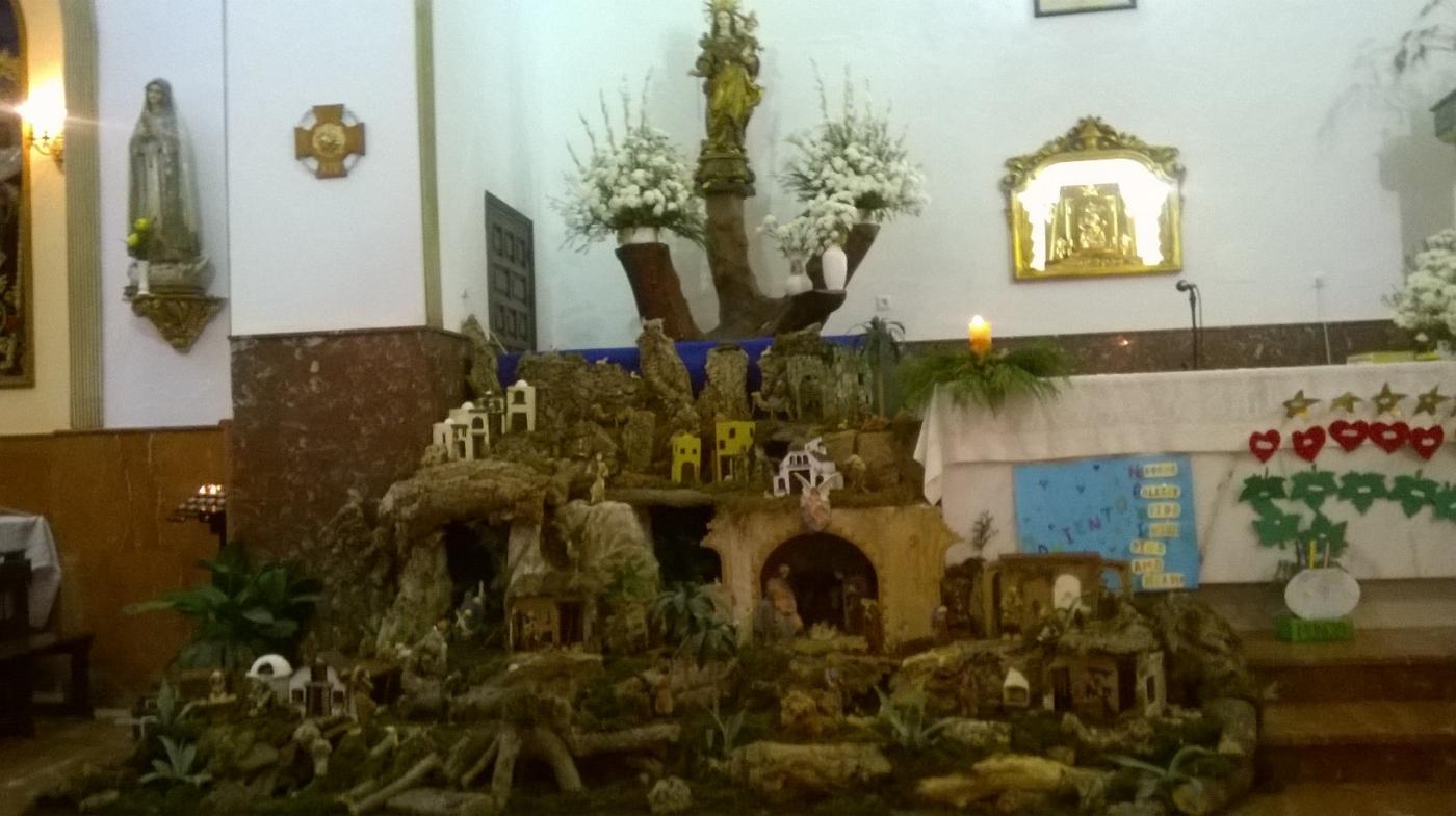 Benaoján, representado en su belén parroquial