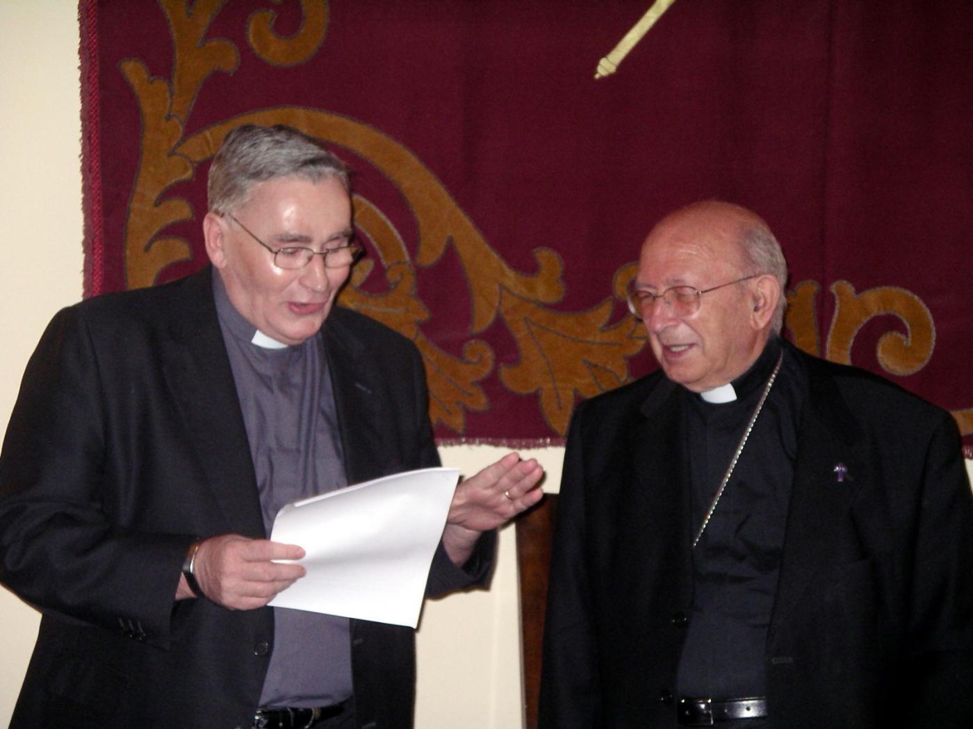 Don Antonio, junto al entonces vicario general, Alfonso Fernández-Casamayor