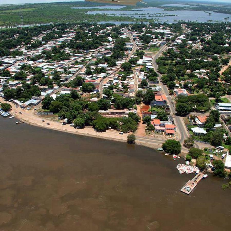 Vista aérea de la Misión de Caicara del Orinoco