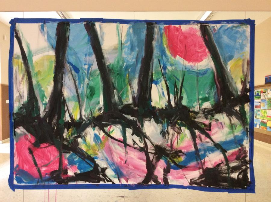 Aspecto actual de la obra colectiva que finalizarán en octubre