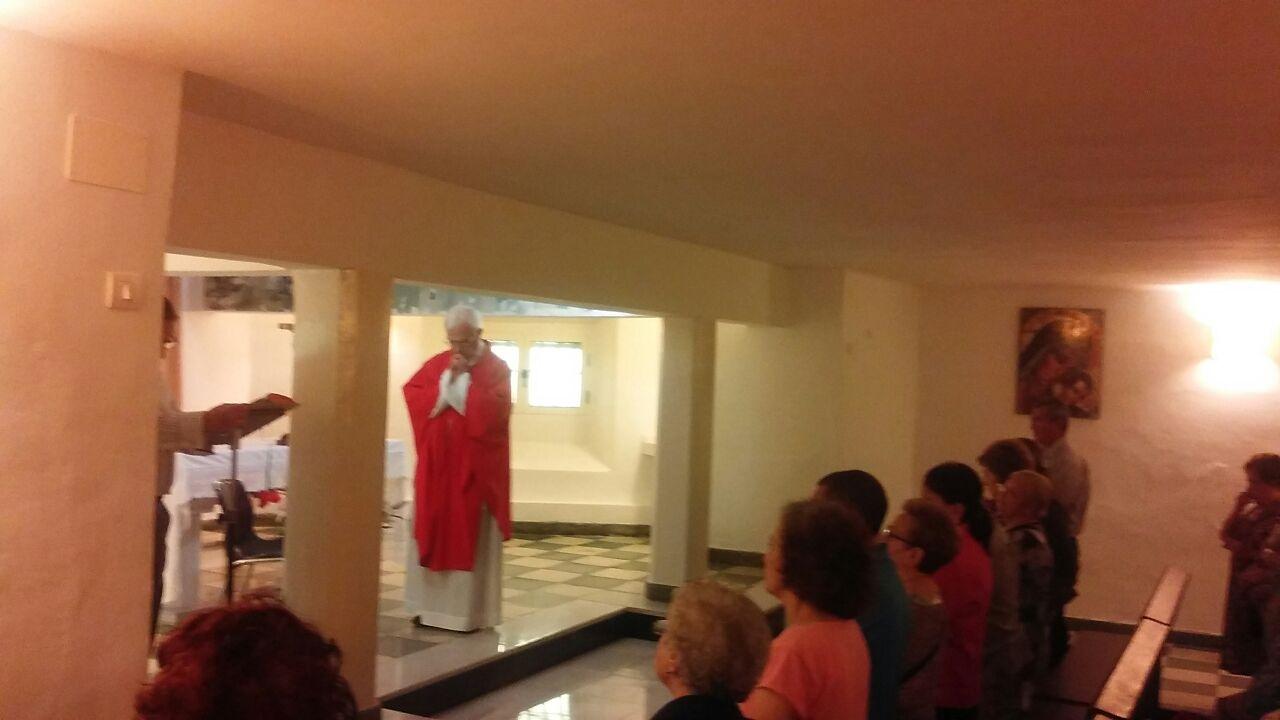 Misa en la Cripta de la parroquia de San Patricio