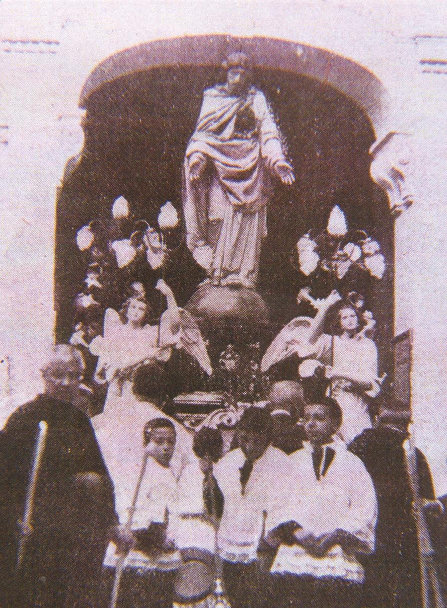 3 de junio de 1920, traslado de la imagen desde S. Agustín hasta el Sagrado Corazón