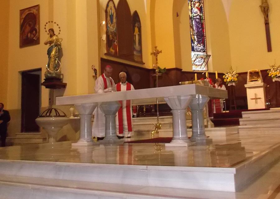 Consagración del altar