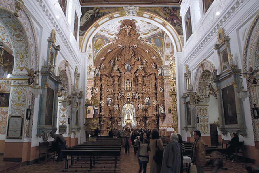 Interior de la iglesia de Nuestra señora del Carmen, en Antequera