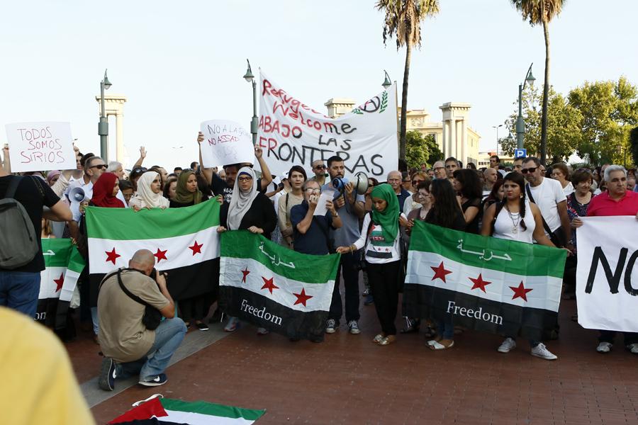 Concentración en la Plaza de la Marina de Málaga