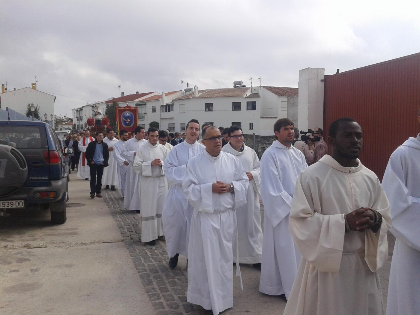 La imagen de Juan Duarte procesiona por las calles de Yunquera 