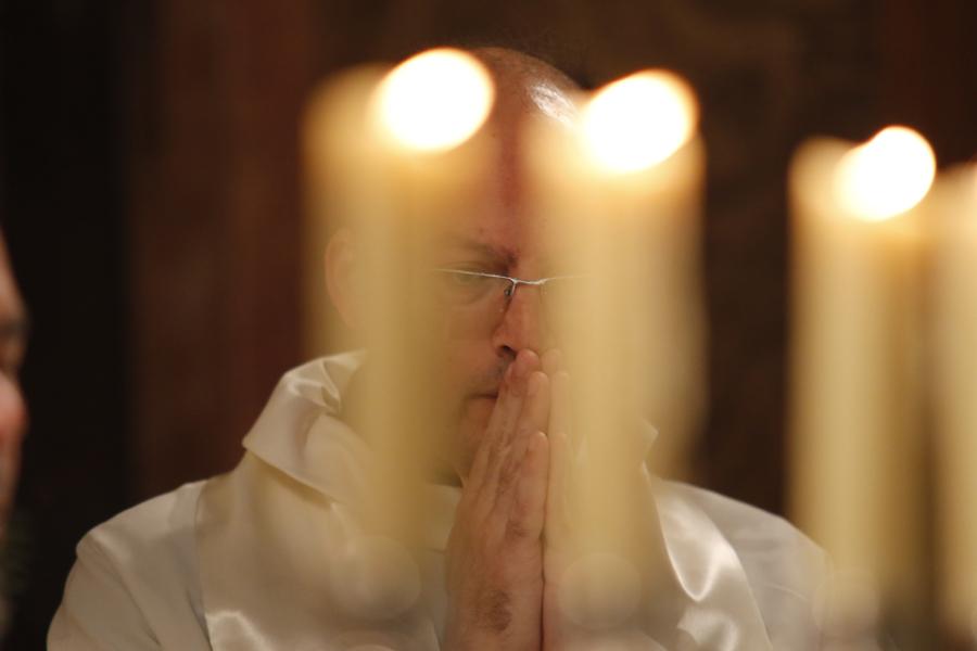 Eucaristía en la iglesia del Santo Cristo de la Salud con motivo de la restauración (Málaga)