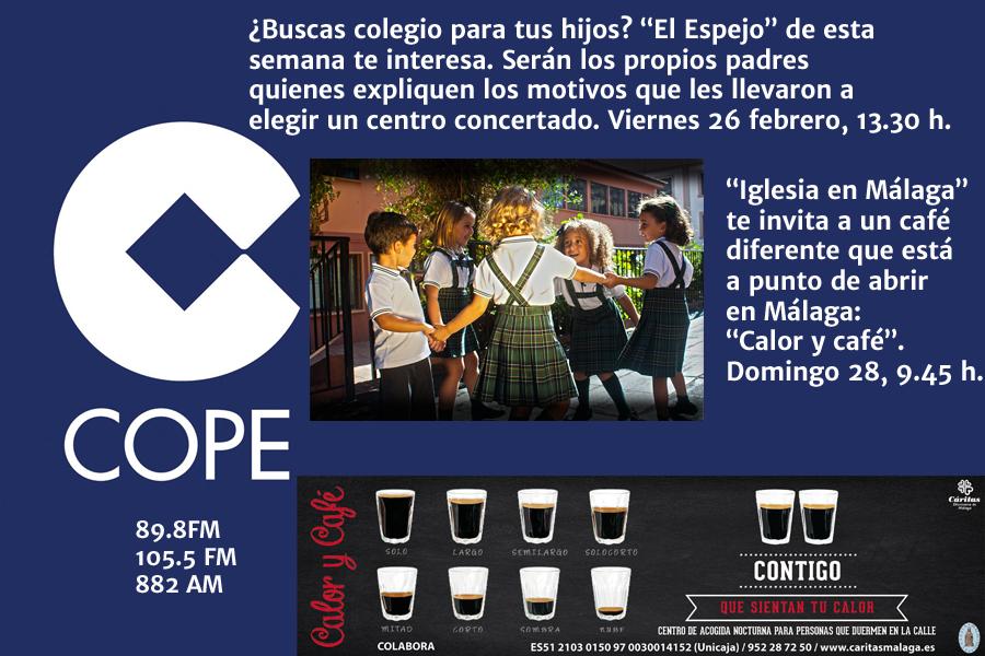Los colegios concertados y "Calor y café" en COPE Málaga