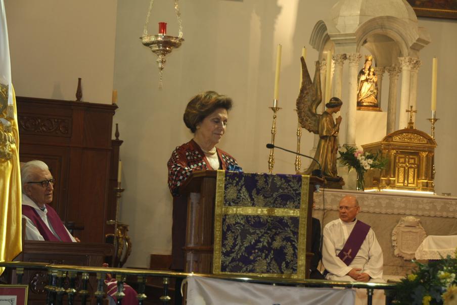 Momento de la celebración en el Corpus Christi