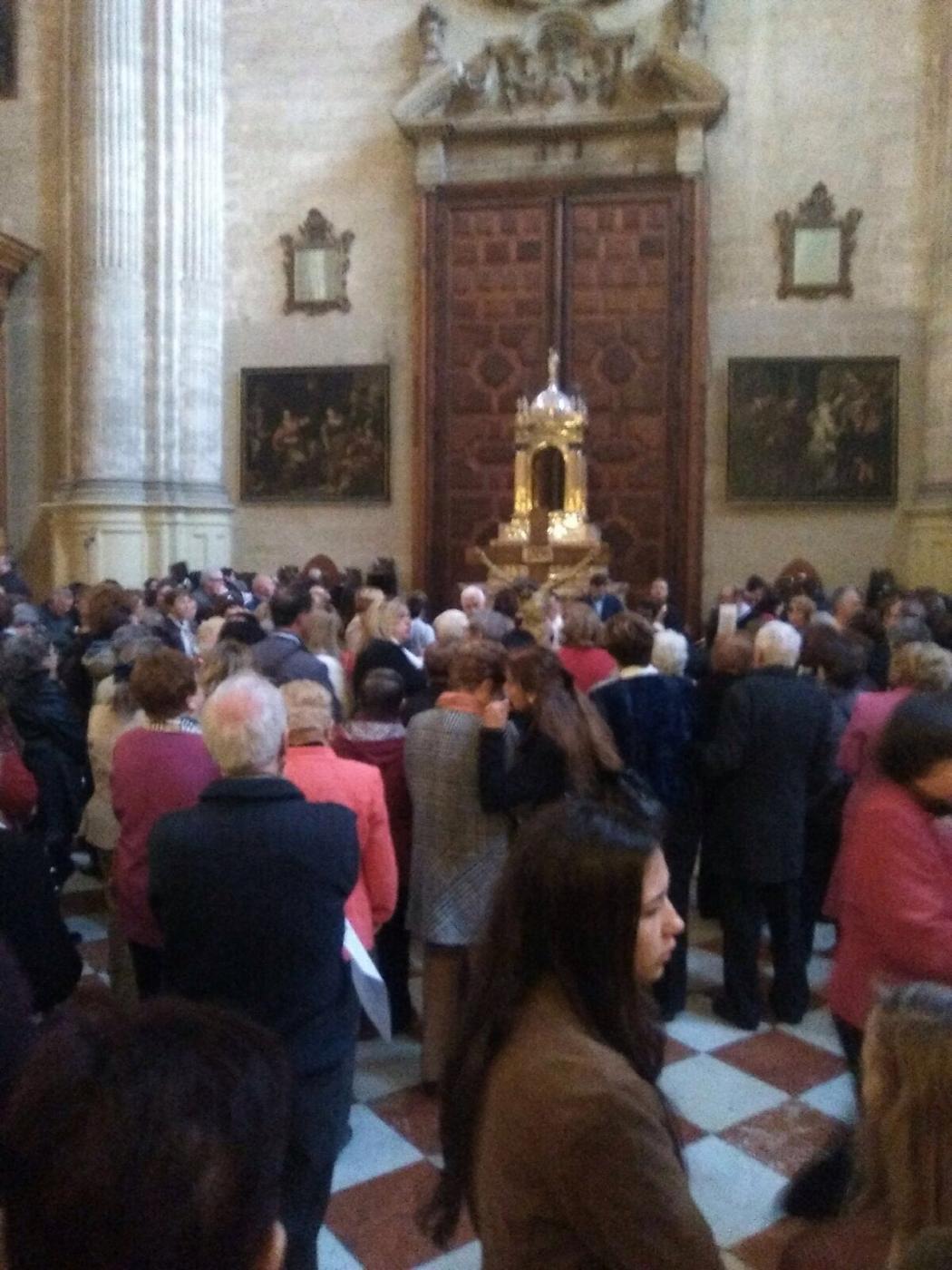 Peregrinos en la Catedral
