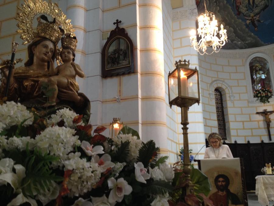 Traslado de la patrona de Melilla al Sagrado Corazón