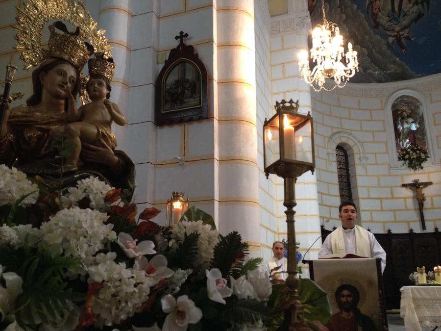 Traslado de la patrona de Melilla al Sagrado Corazón