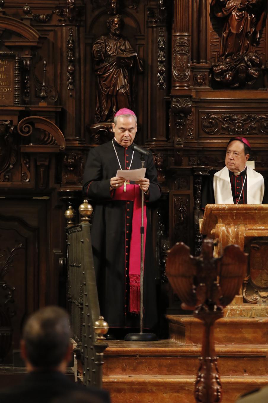 Oración ecuménica de capellanes militares de la OTAN en la Catedral de Málaga, en junio de 2016