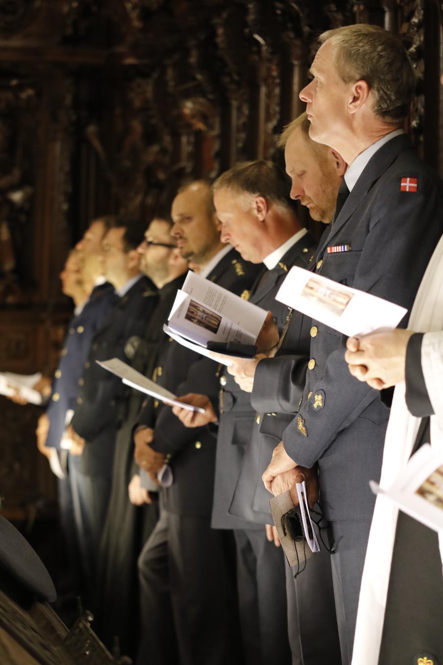 Oración ecuménica de capellanes militares de la OTAN en la Catedral de Málaga, en junio de 2016