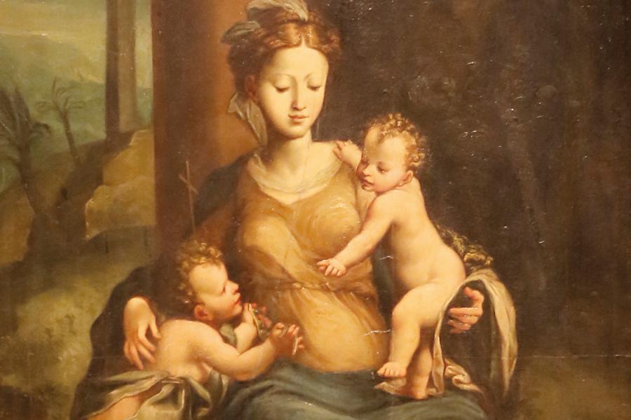 "Virgen con el Niño y san Juanito"