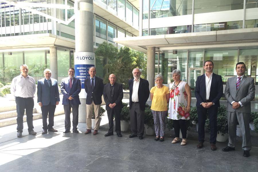 Firma del convenio entre la Delegación Diocesana de Enseñanza y la Universidad Loyola de Andalucía