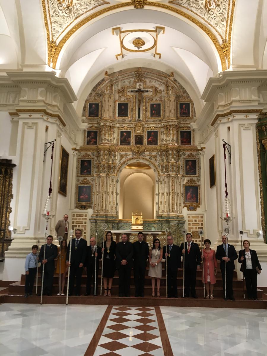 Procesión de traslado de los titulares de las hermandades que tienen su sede canónica en la iglesia de la Victoria