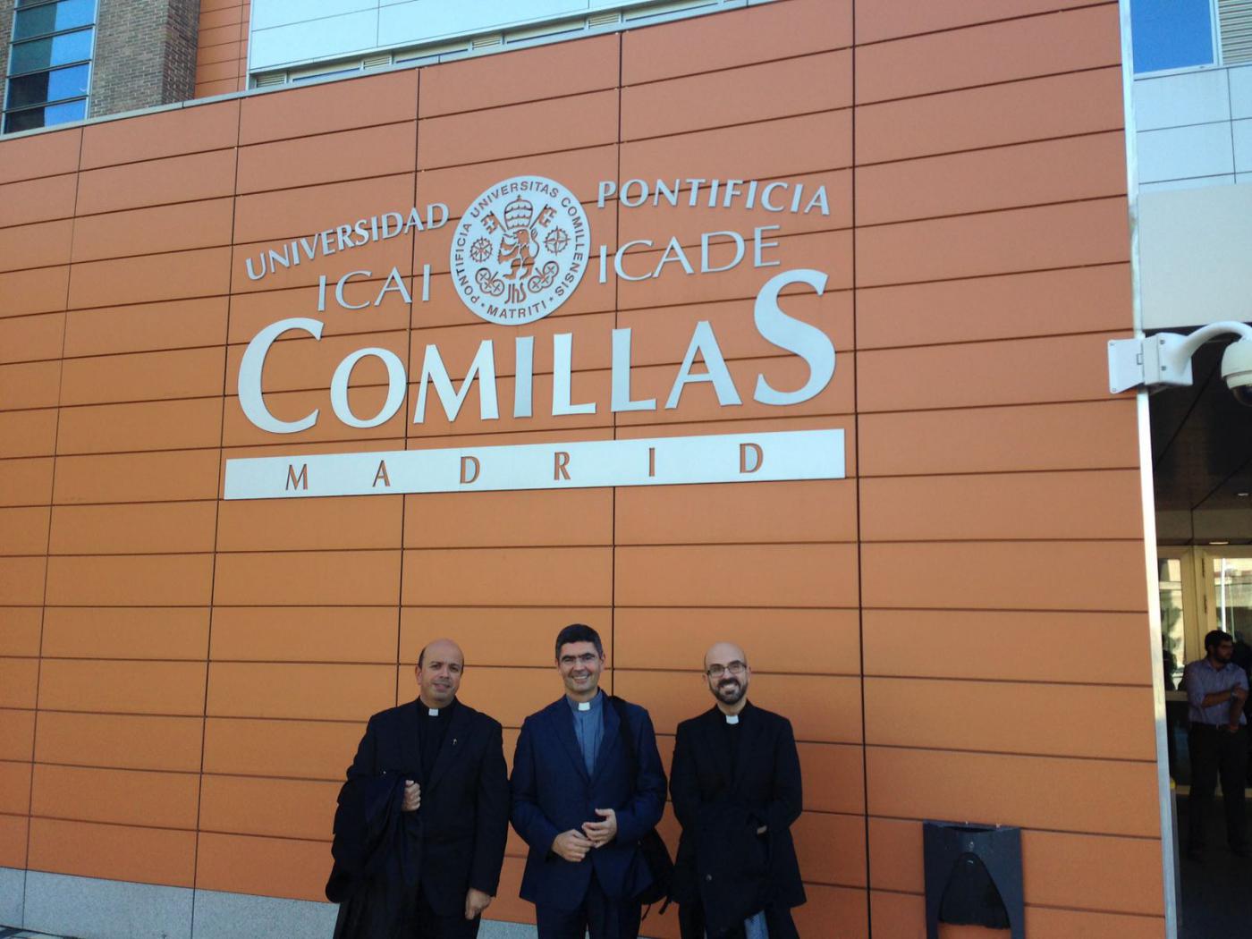 Jose Emilio Cabra, junto a Salvador Guerrero y Antonio Coronado, tras la defensa de su tesis doctoral el 15 de noviembre de 2016