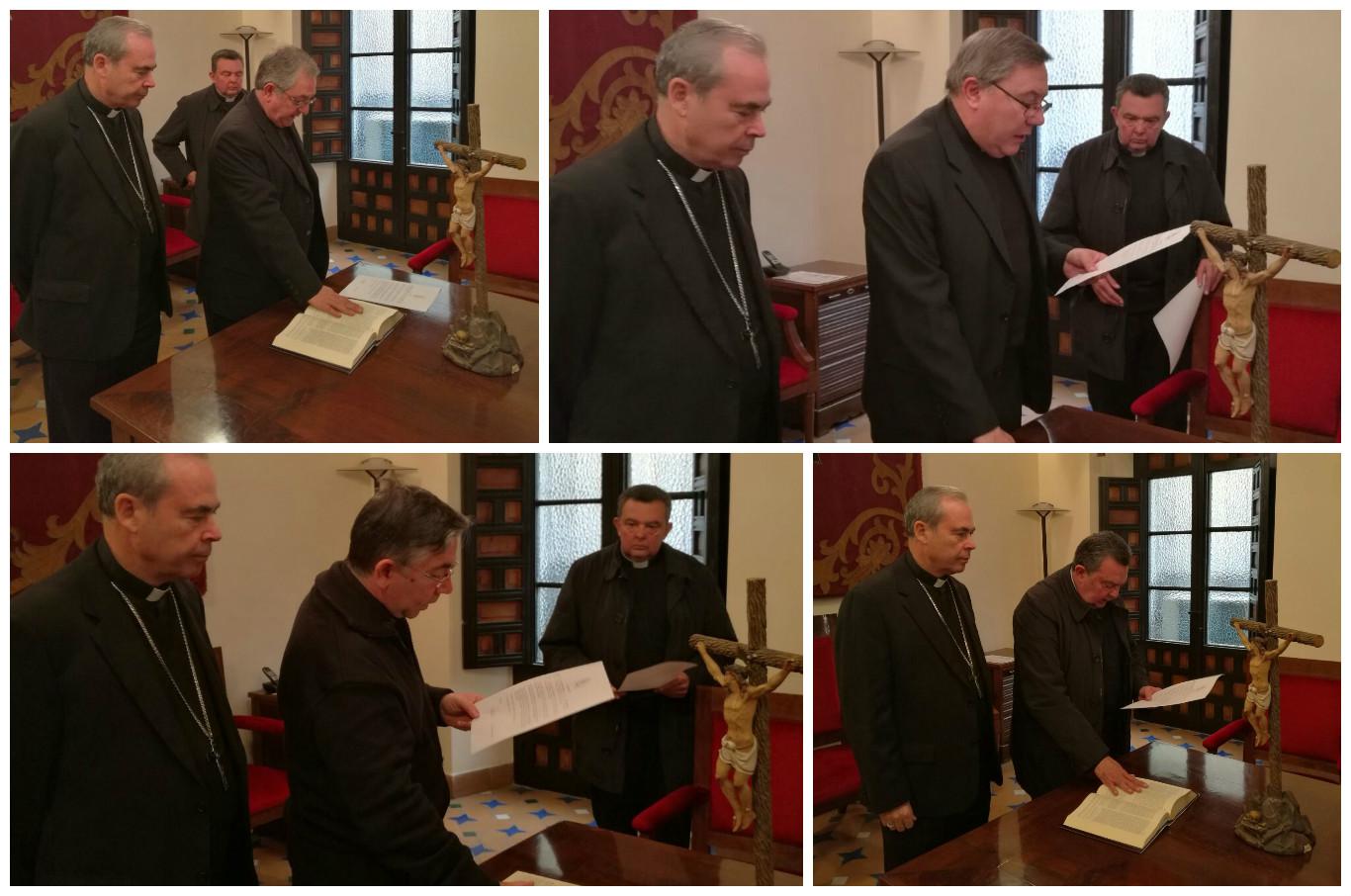 Jura de cargos en el Venerable Tribunal Eclesiástico