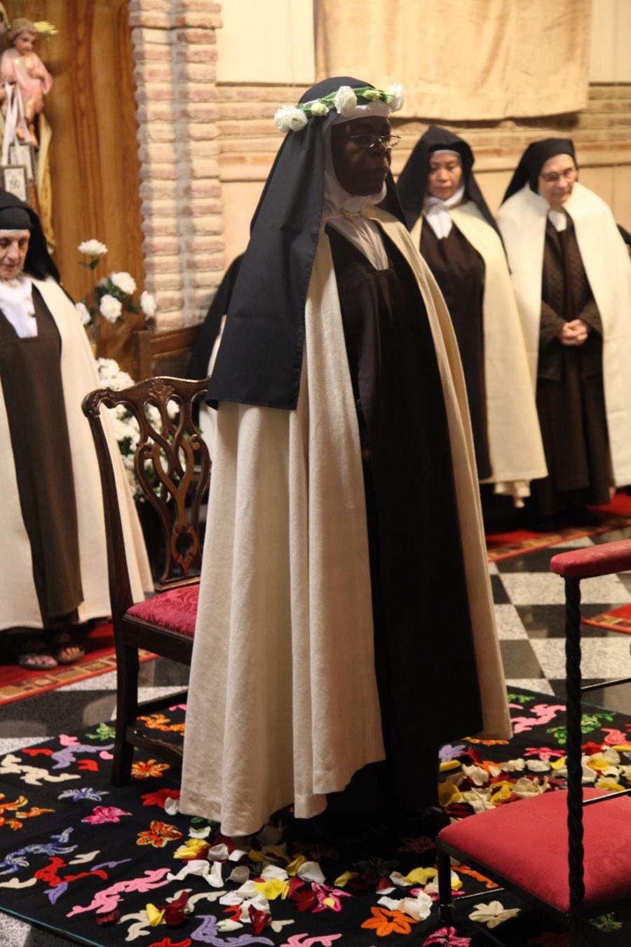 Profesión solemne de una carmelita en la iglesia de la Merced de Ronda
