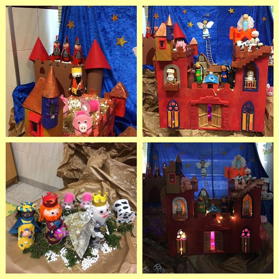 Belén de la clase de 3º A de Infantil del colegio San Jose de la Montaña de Málaga 