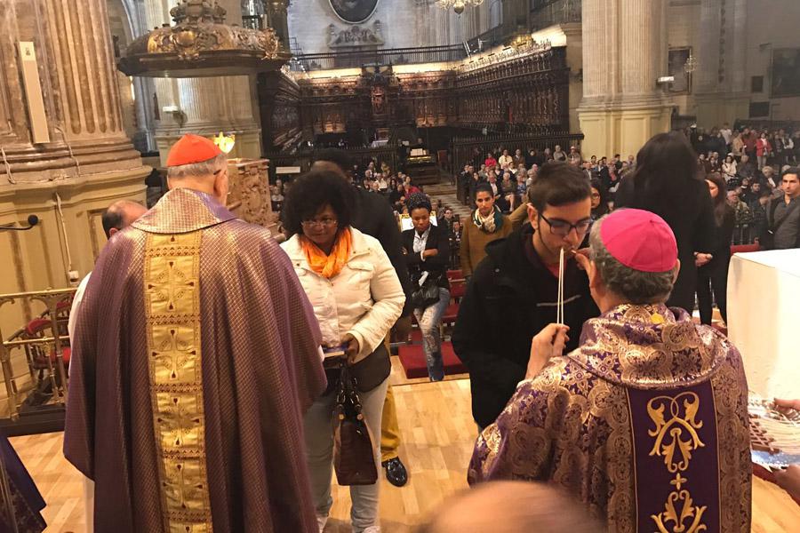 Rito de elección de catecúmenos en la Catedral de Málaga