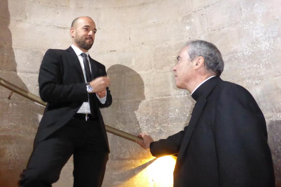 Inauguración de la visita a las cornisas de Santa María la Mayor de Ronda