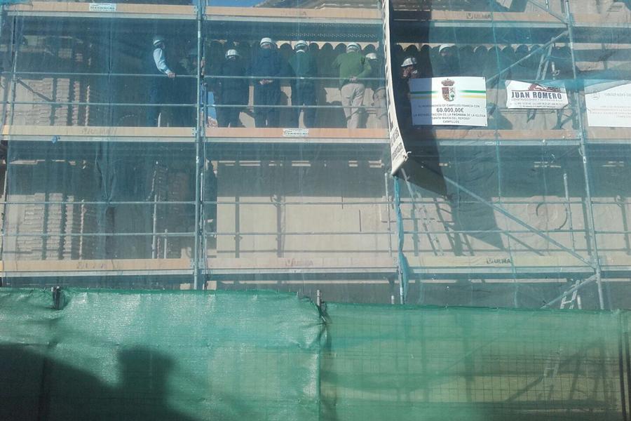 Obras de la iglesia de Campillos
