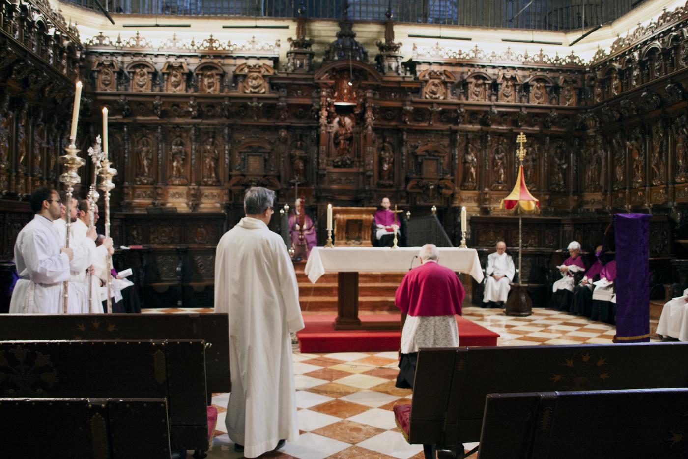 Cabildo del Perdón, en el Miércoles Santo de 2017 en la Catedral de Málaga