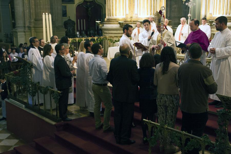 Vigilia Pascual en la Catedral de Málaga // M. ZAMORA