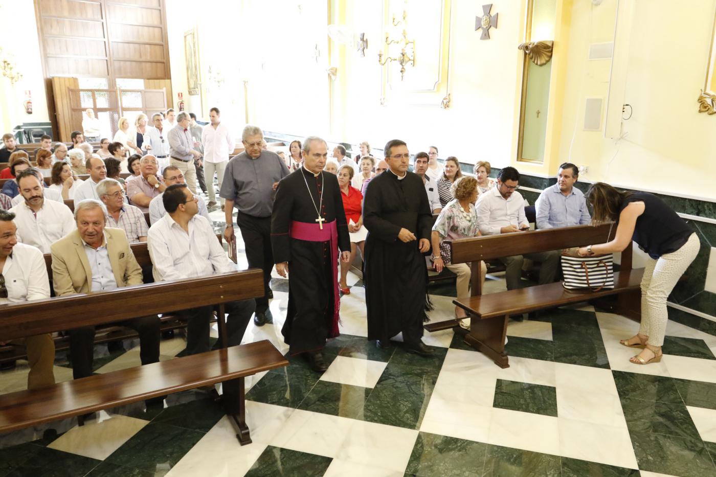 Don Jesús Catalá, en la iglesia de la Veracruz durante su Visita Pastoral a Campillos