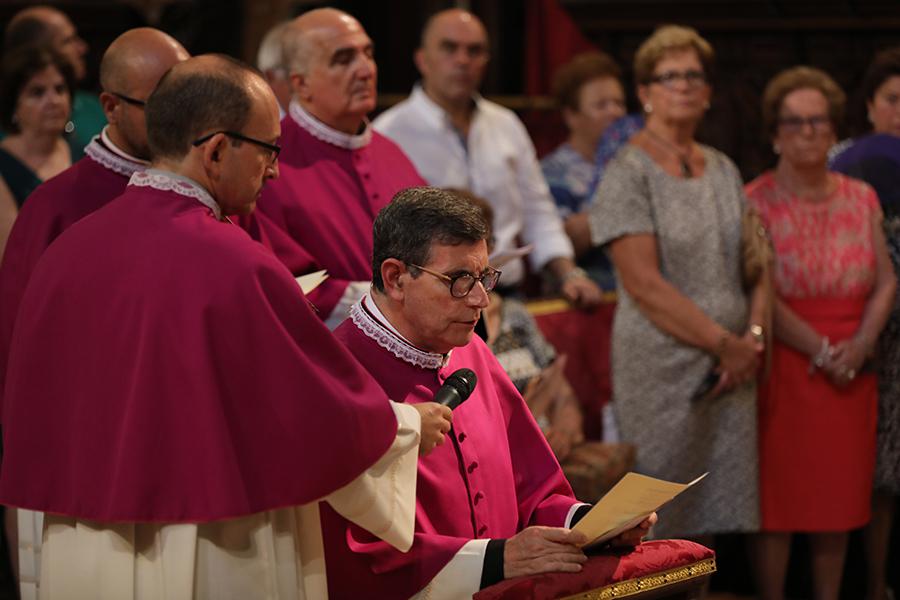 José Sánchez Herrera, en la toma de posesión como canónigo de la Santa Iglesia Catedral