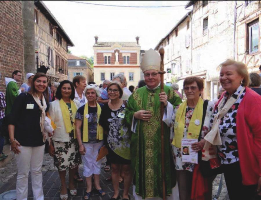 Voluntarias de la Caridad de Málaga en la celebración del 400 aniversario en Chatillón