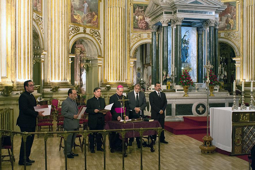 Momento de la apertura solemne de la Causa de Canonización de los mártires de Málaga. FOTO: M. ZAMORA