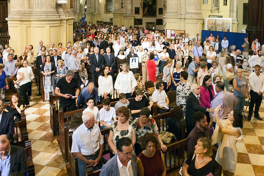 Momento de la apertura solemne de la Causa de Canonización de los mártires de Málaga. FOTO: M. ZAMORA